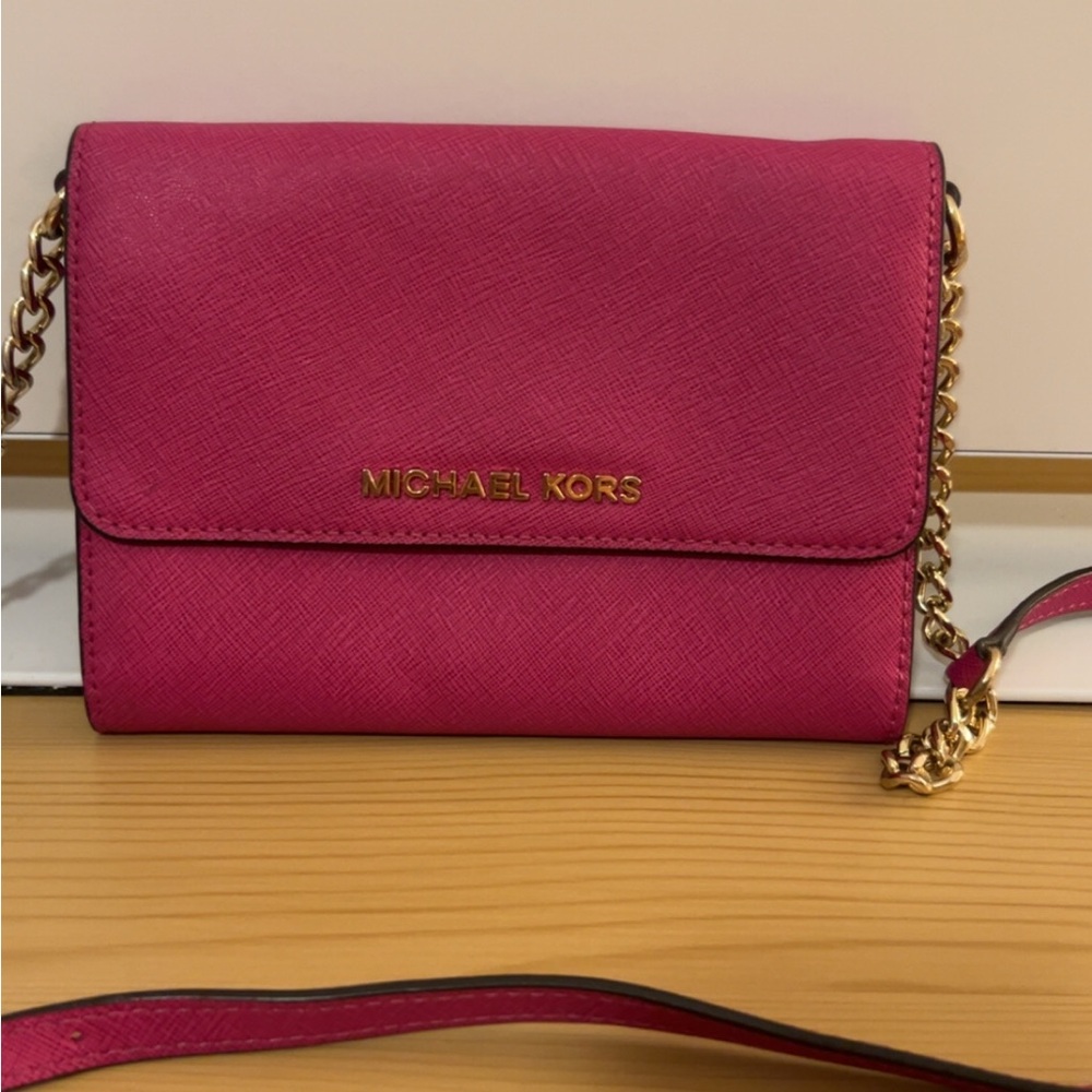 Michael Kors Fuchsia Crossbody Bag